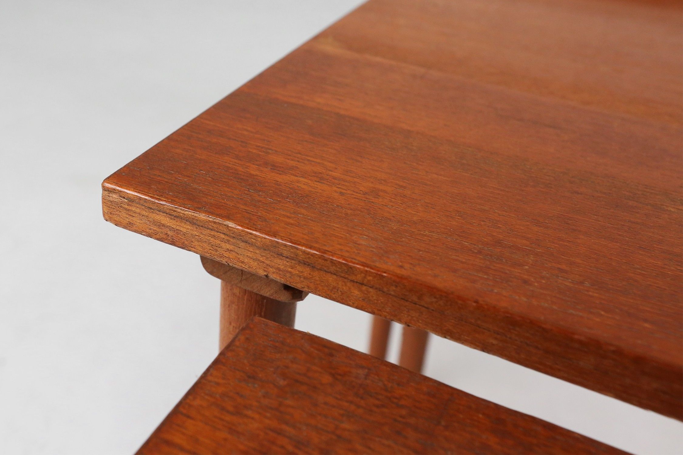 Set of 3 Scandinavian Teak Nesting Tables, Denmark 1960sthumbnail